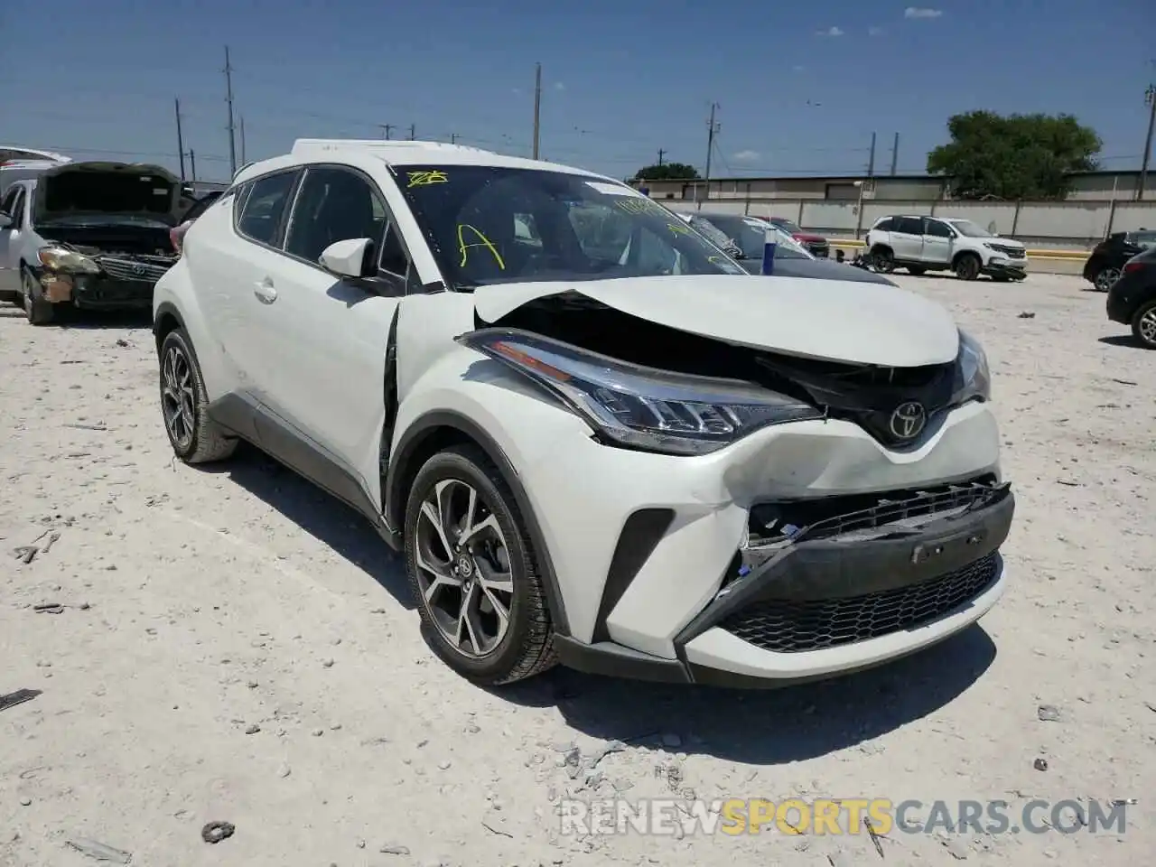 1 Photograph of a damaged car JTNKHMBX8M1104332 TOYOTA C-HR 2021