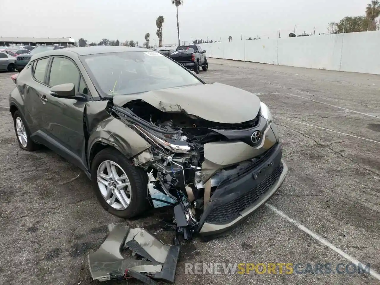 1 Photograph of a damaged car JTNKHMBX8M1108445 TOYOTA C-HR 2021