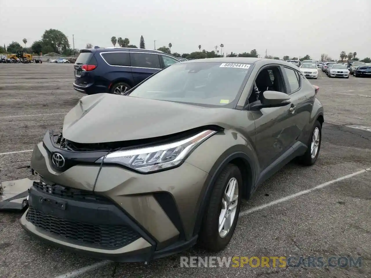 2 Photograph of a damaged car JTNKHMBX8M1108445 TOYOTA C-HR 2021