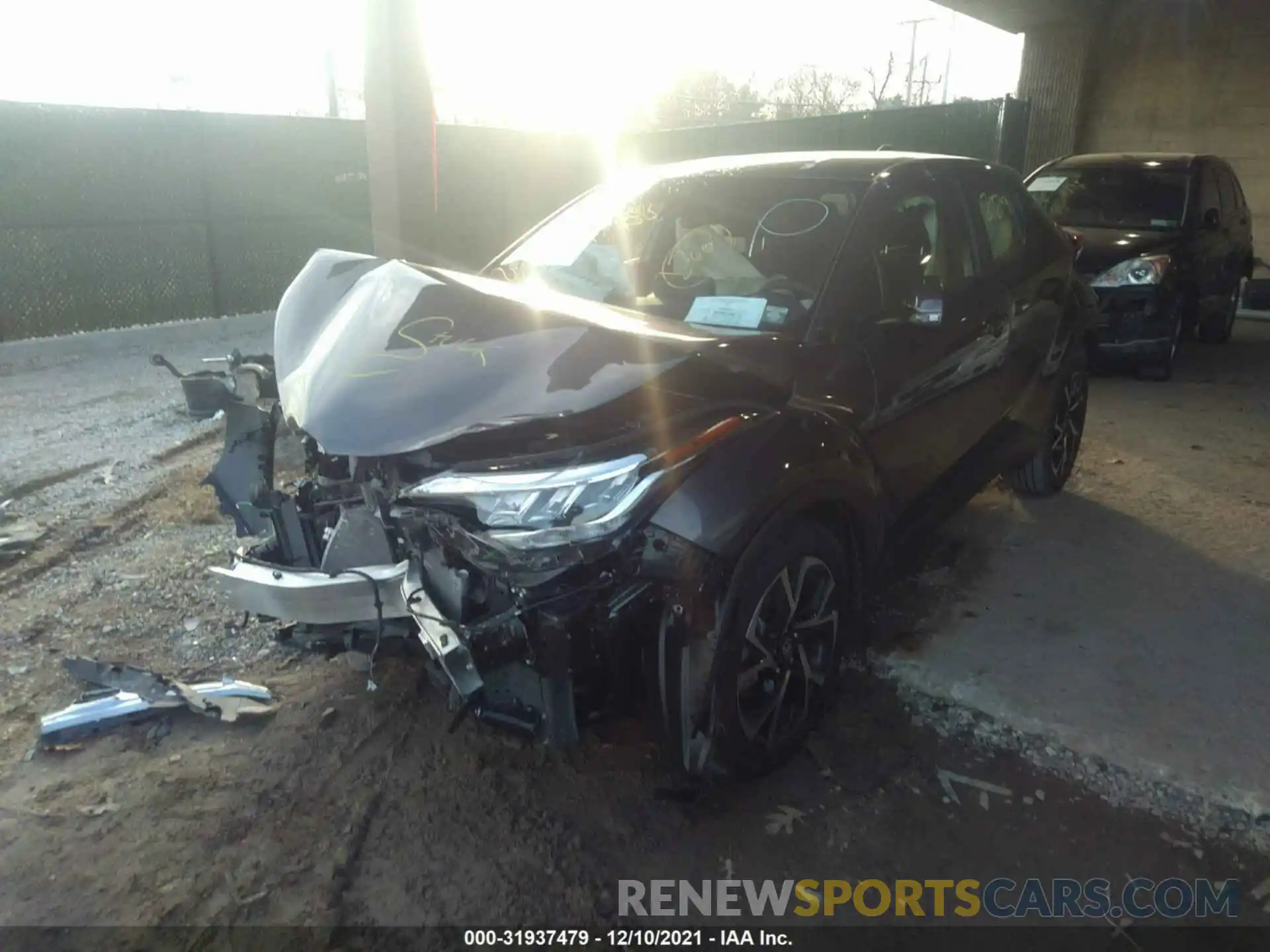 2 Photograph of a damaged car JTNKHMBX8M1109286 TOYOTA C-HR 2021