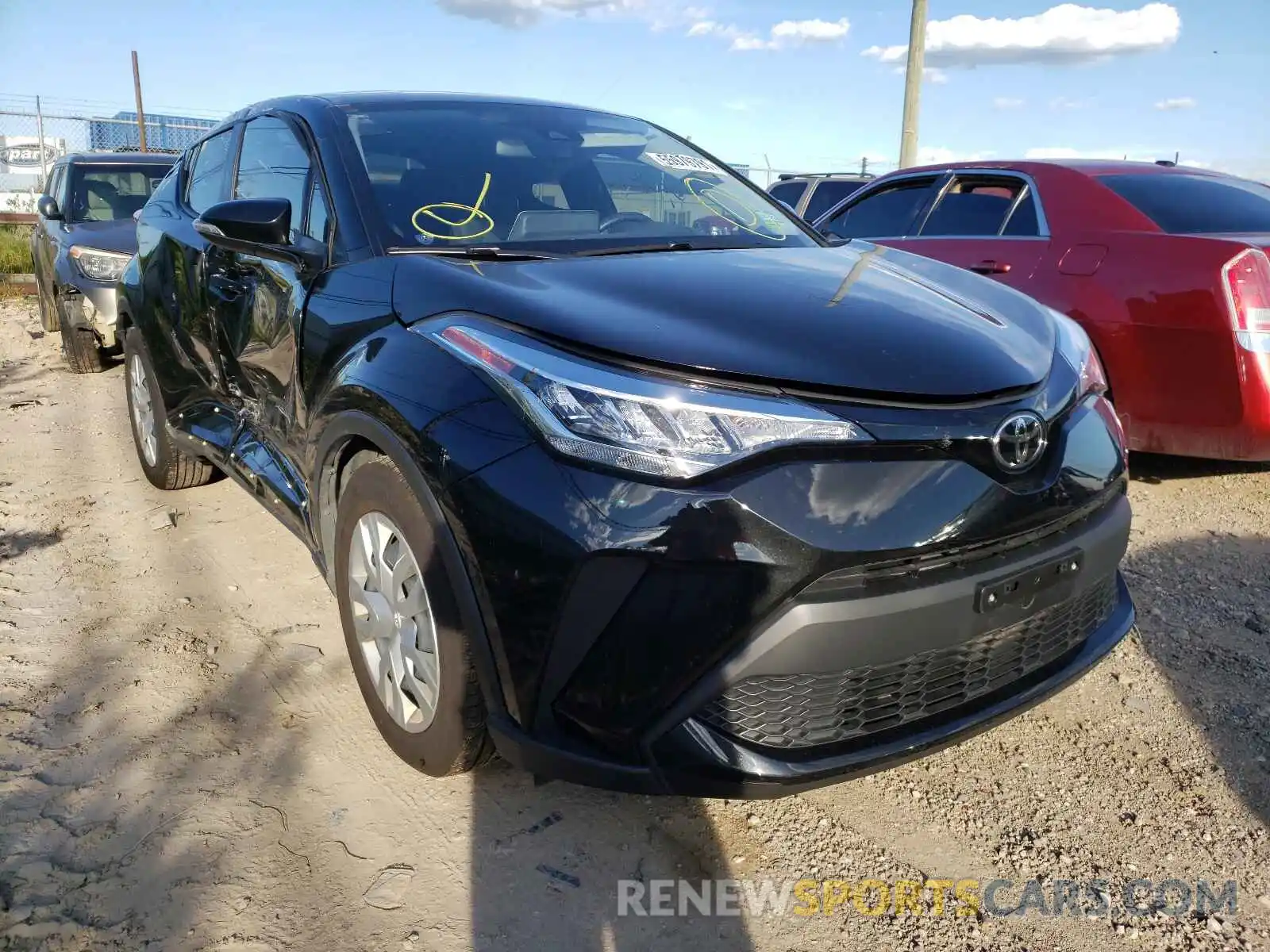 1 Photograph of a damaged car JTNKHMBX8M1110678 TOYOTA C-HR 2021