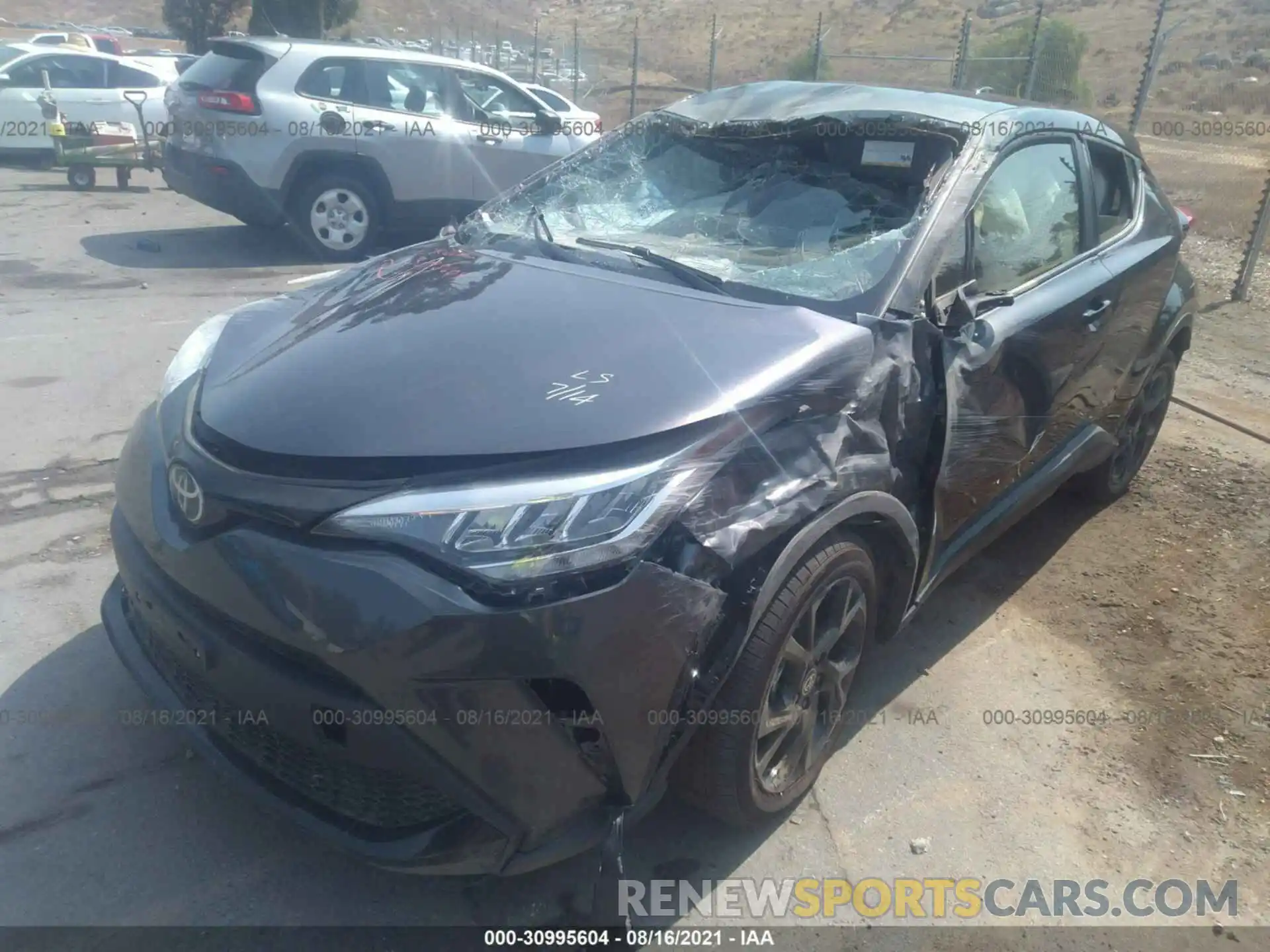 2 Photograph of a damaged car JTNKHMBX8M1112298 TOYOTA C-HR 2021