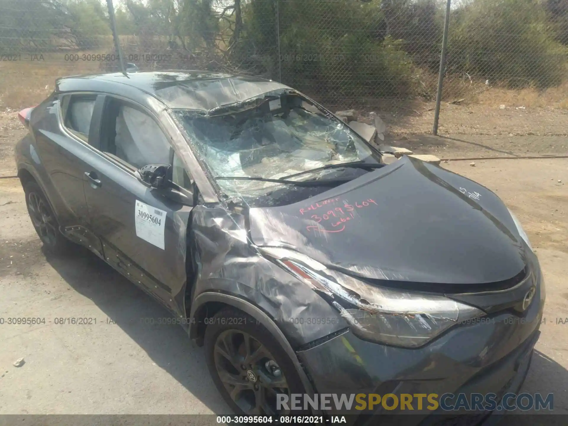 6 Photograph of a damaged car JTNKHMBX8M1112298 TOYOTA C-HR 2021