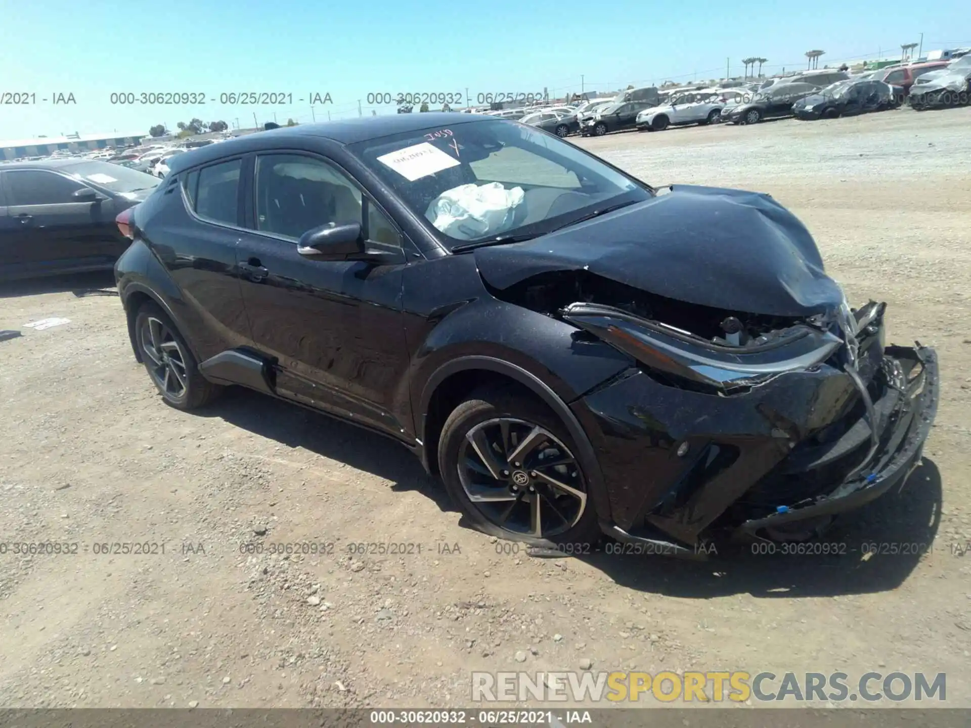 1 Photograph of a damaged car JTNKHMBX8M1116304 TOYOTA C-HR 2021