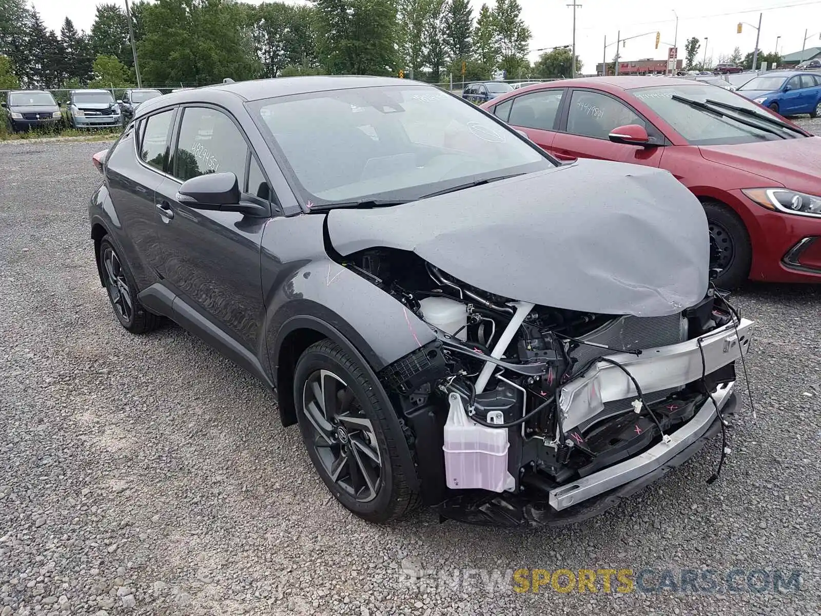 1 Photograph of a damaged car JTNKHMBX8M1118098 TOYOTA C-HR 2021