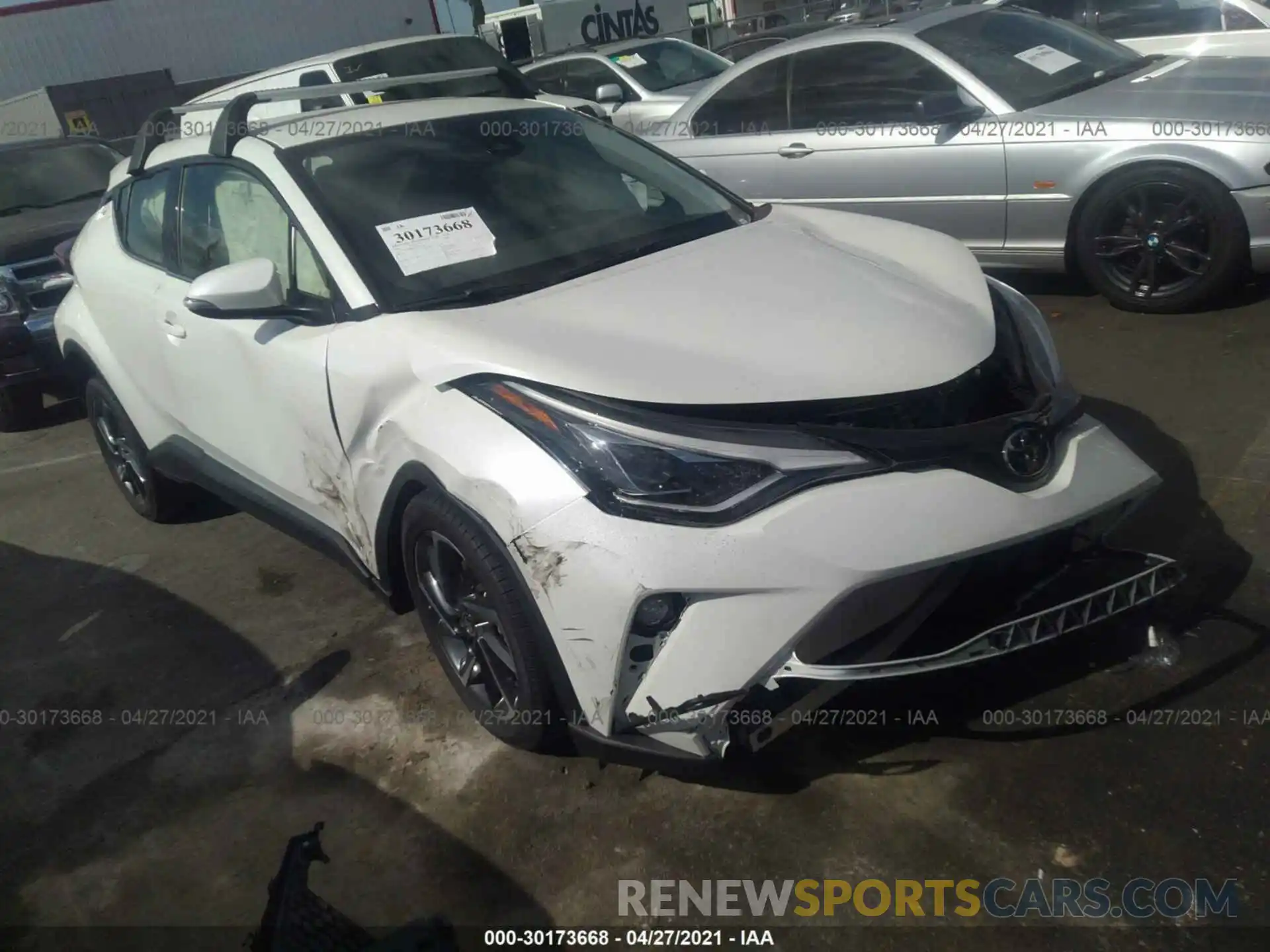 1 Photograph of a damaged car JTNKHMBX9M1094667 TOYOTA C-HR 2021