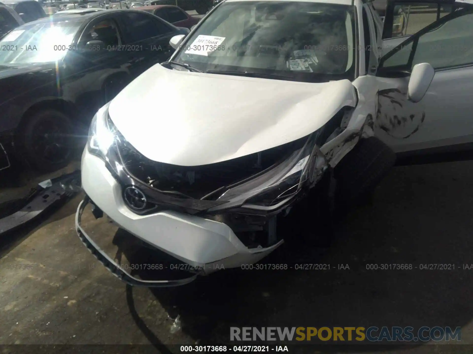 10 Photograph of a damaged car JTNKHMBX9M1094667 TOYOTA C-HR 2021