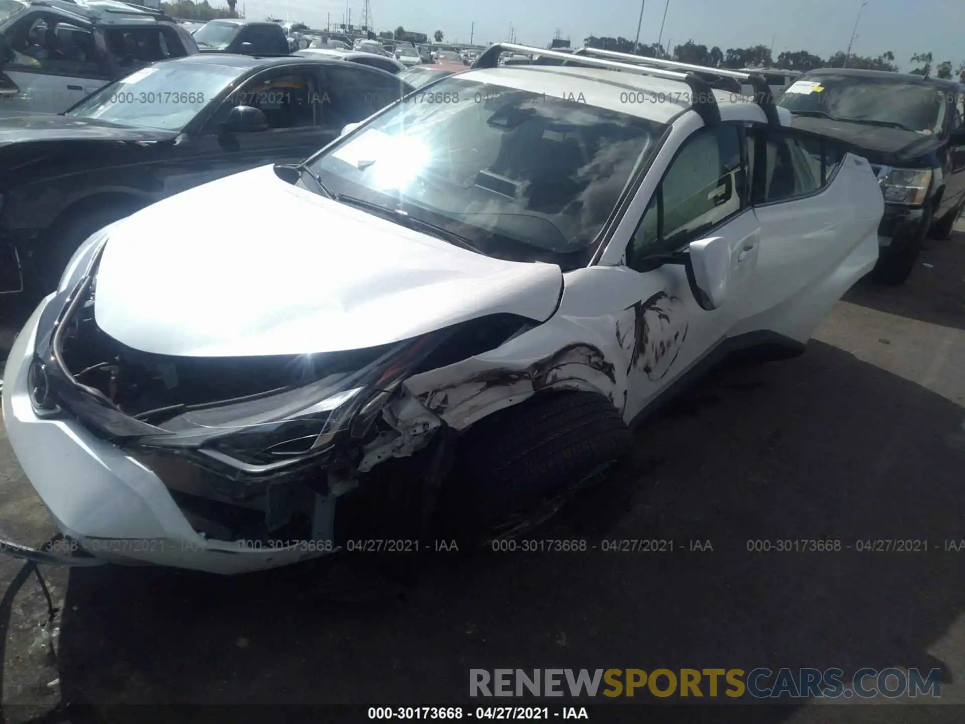 2 Photograph of a damaged car JTNKHMBX9M1094667 TOYOTA C-HR 2021