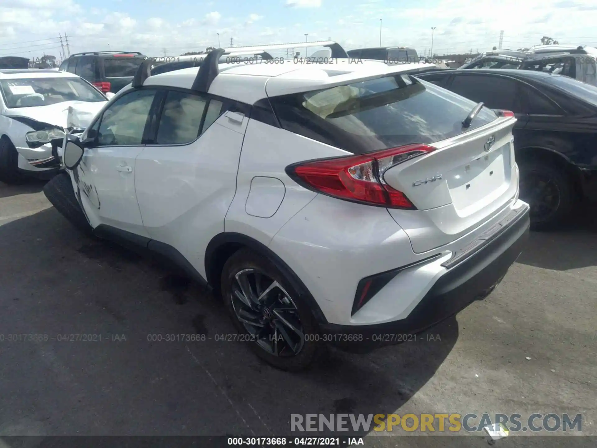 3 Photograph of a damaged car JTNKHMBX9M1094667 TOYOTA C-HR 2021