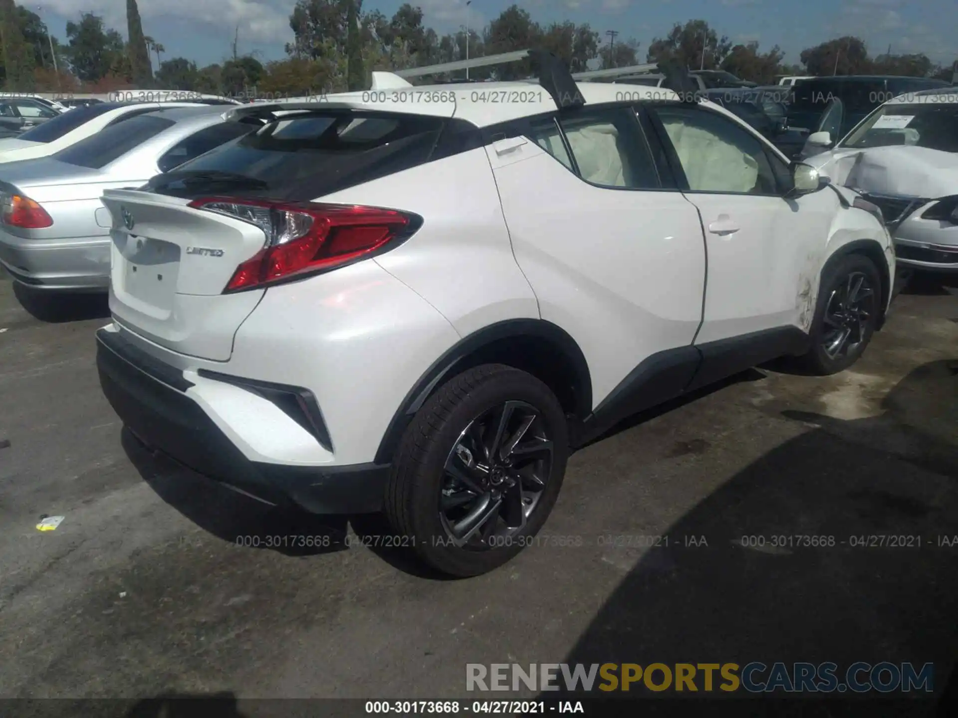 4 Photograph of a damaged car JTNKHMBX9M1094667 TOYOTA C-HR 2021