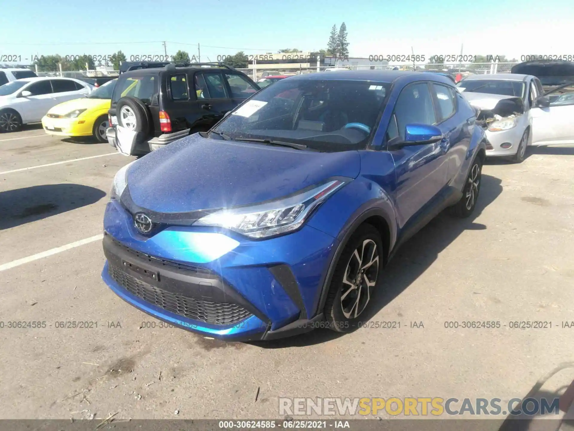 2 Фотография поврежденного автомобиля JTNKHMBX9M1094961 TOYOTA C-HR 2021