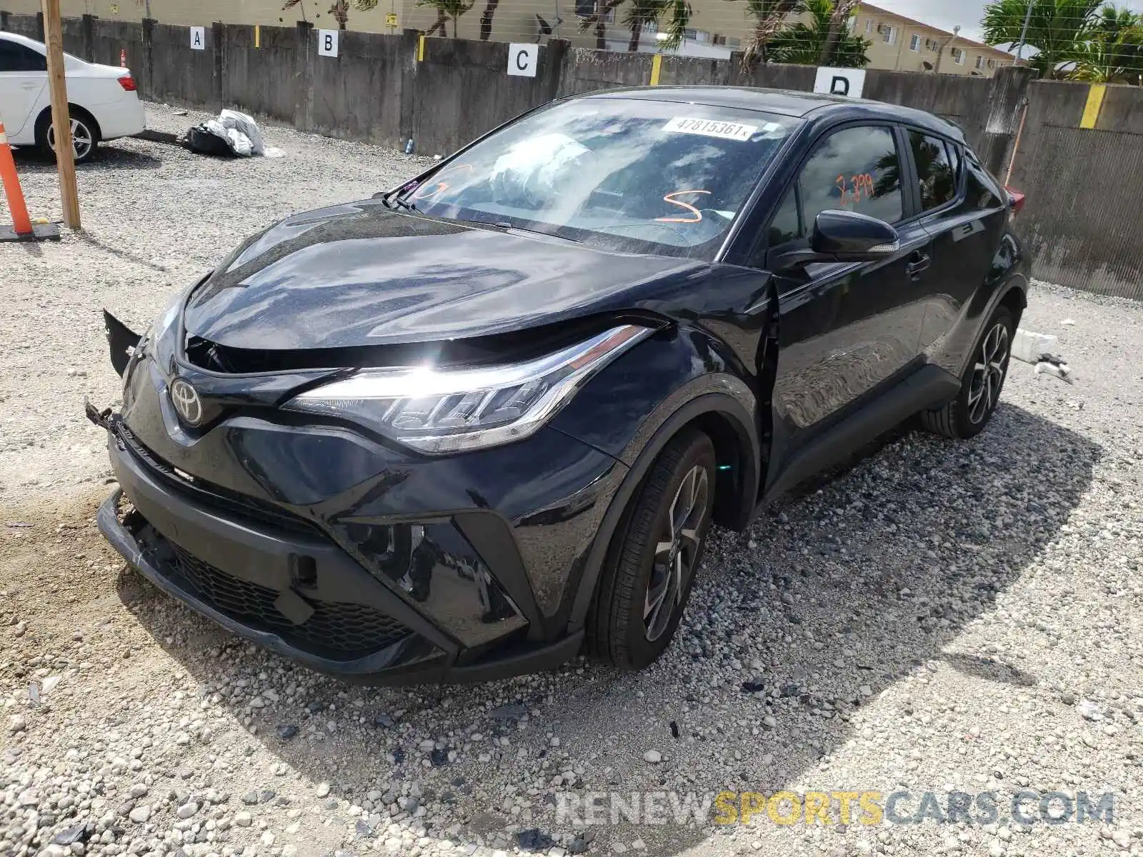 2 Фотография поврежденного автомобиля JTNKHMBX9M1100189 TOYOTA C-HR 2021