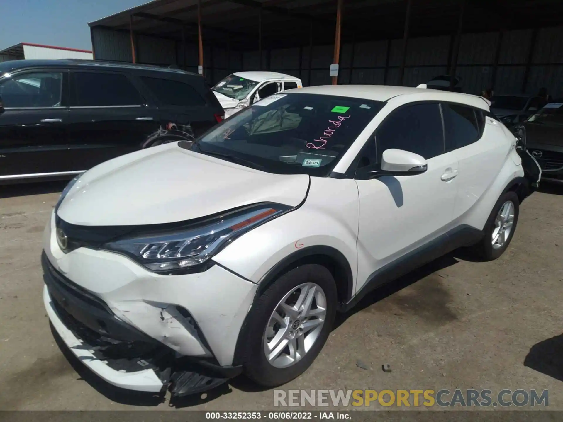 2 Photograph of a damaged car JTNKHMBX9M1109751 TOYOTA C-HR 2021