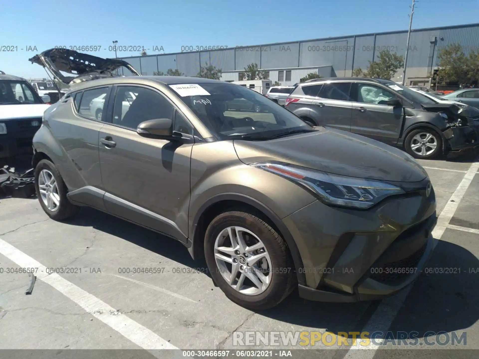 1 Photograph of a damaged car JTNKHMBX9M1110222 TOYOTA C-HR 2021