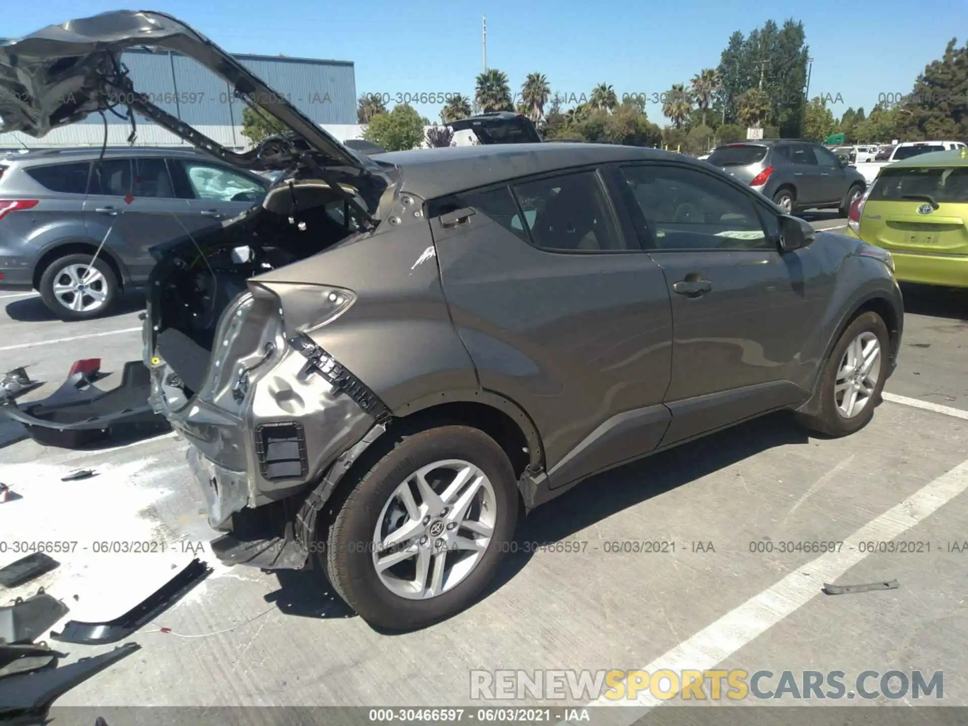 4 Photograph of a damaged car JTNKHMBX9M1110222 TOYOTA C-HR 2021