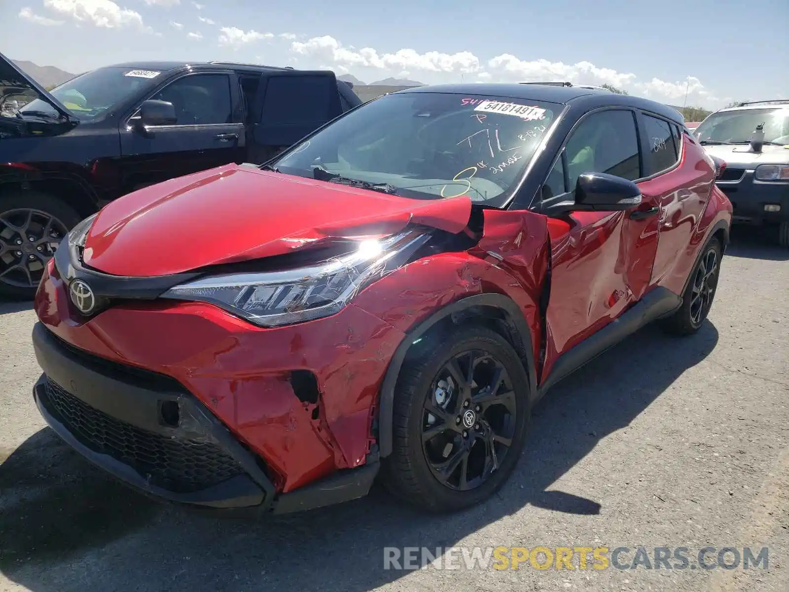 2 Photograph of a damaged car JTNKHMBX9M1112052 TOYOTA C-HR 2021