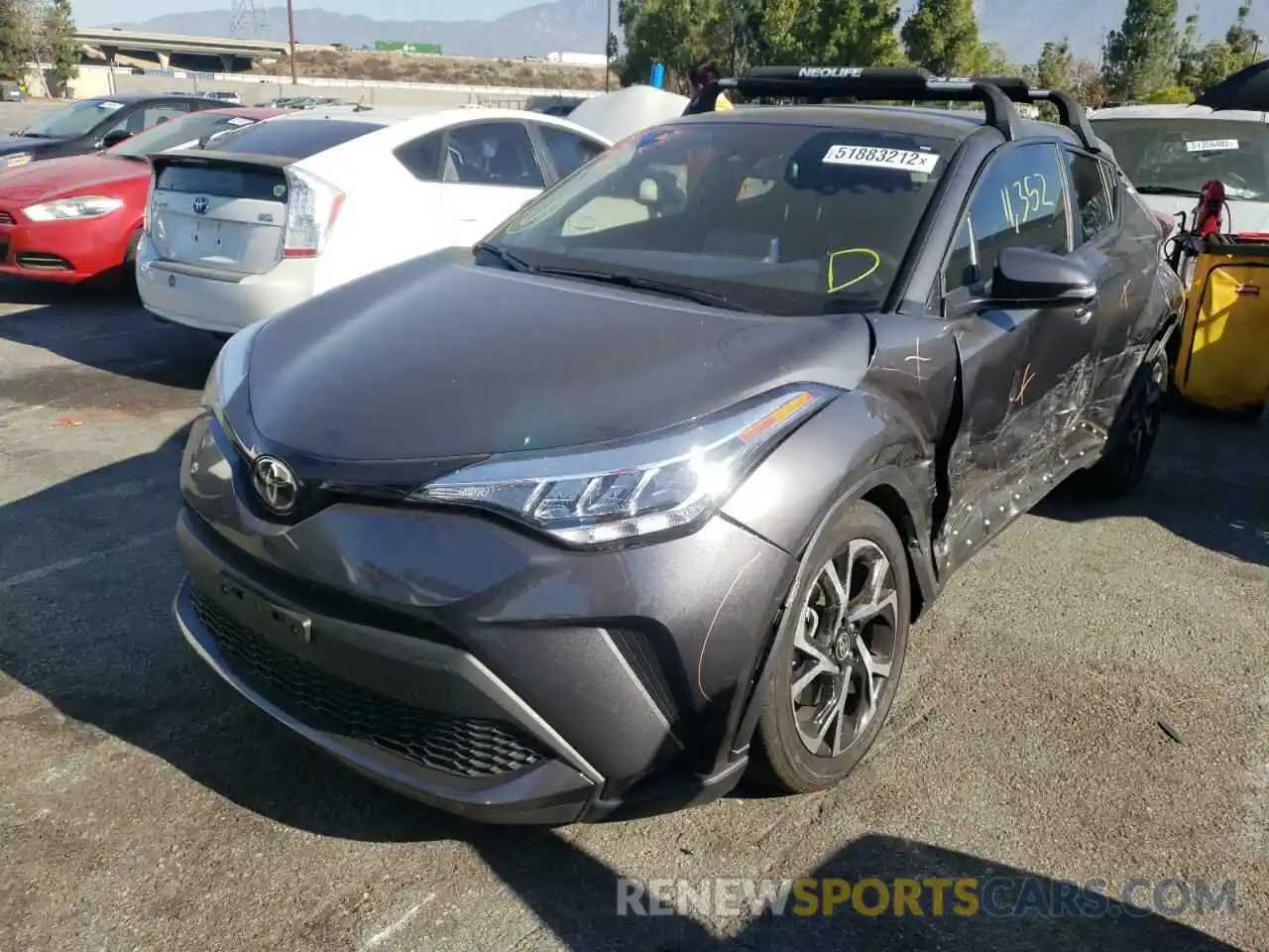 2 Photograph of a damaged car JTNKHMBX9M1113900 TOYOTA C-HR 2021