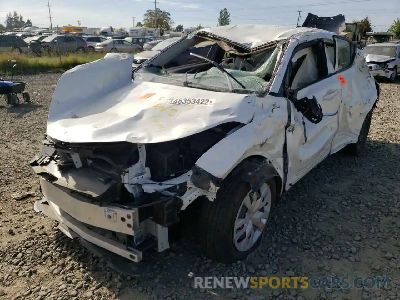 2 Photograph of a damaged car JTNKHMBX9M1117543 TOYOTA C-HR 2021