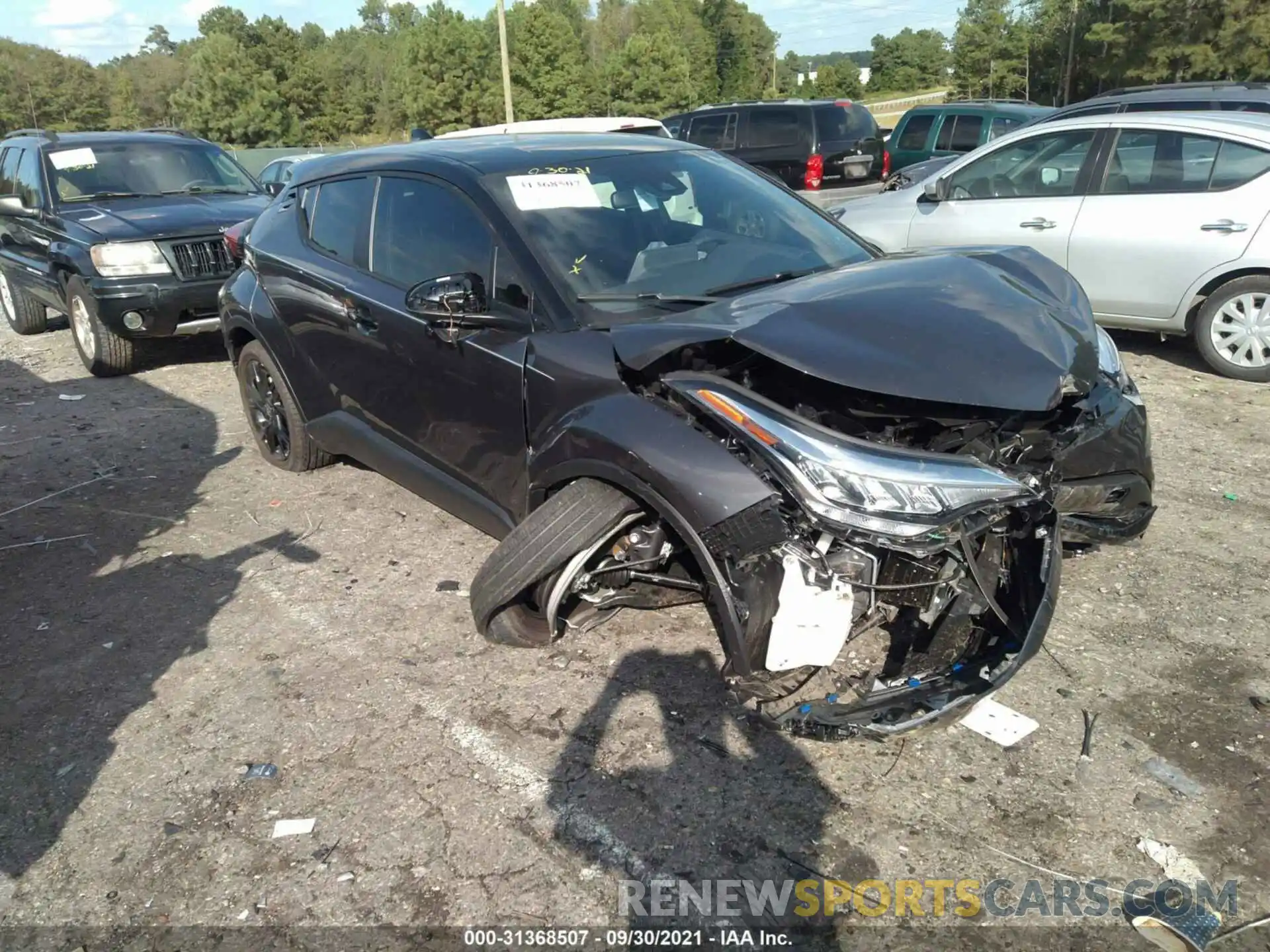 1 Photograph of a damaged car JTNKHMBX9M1118806 TOYOTA C-HR 2021