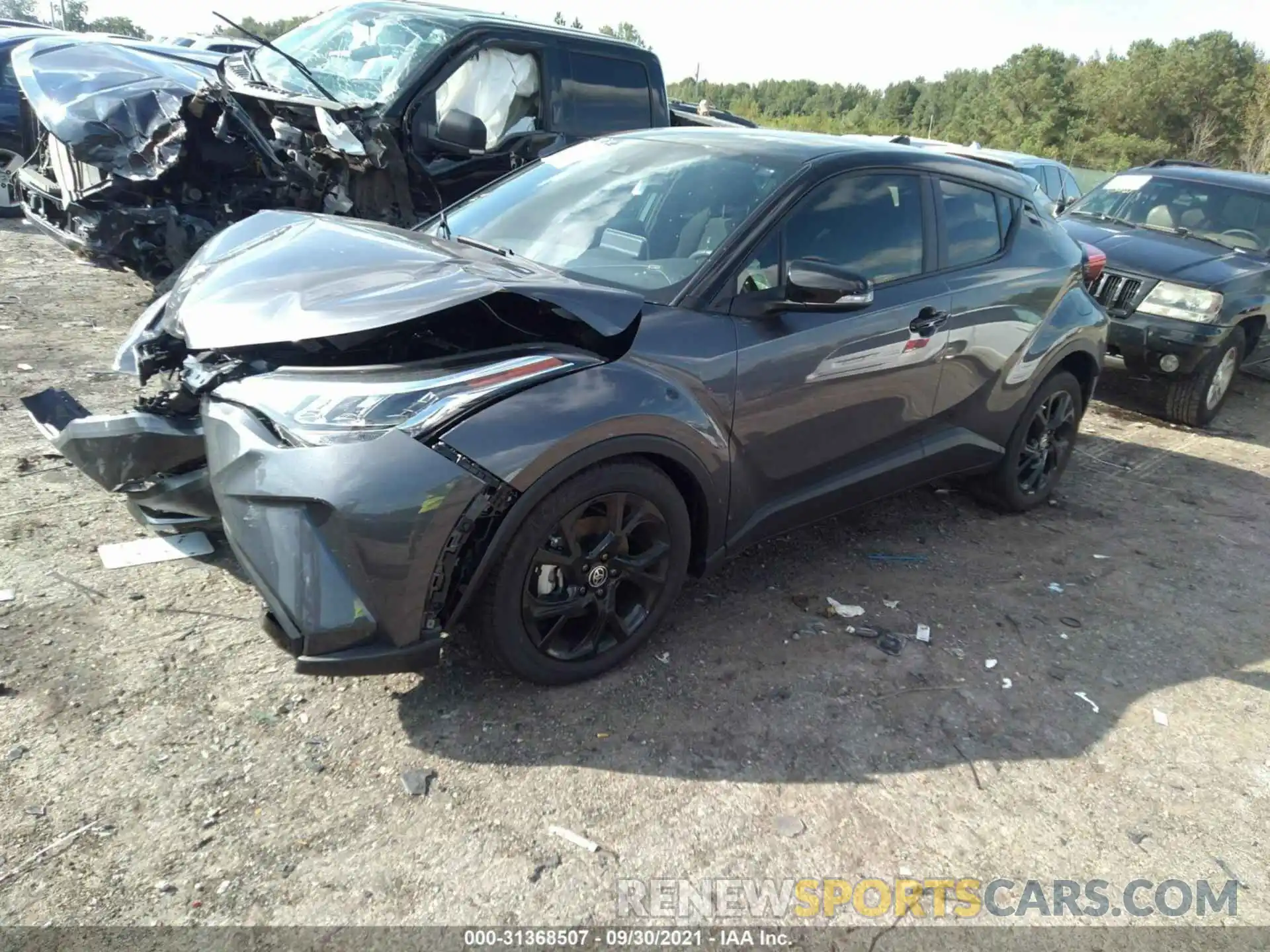 2 Photograph of a damaged car JTNKHMBX9M1118806 TOYOTA C-HR 2021