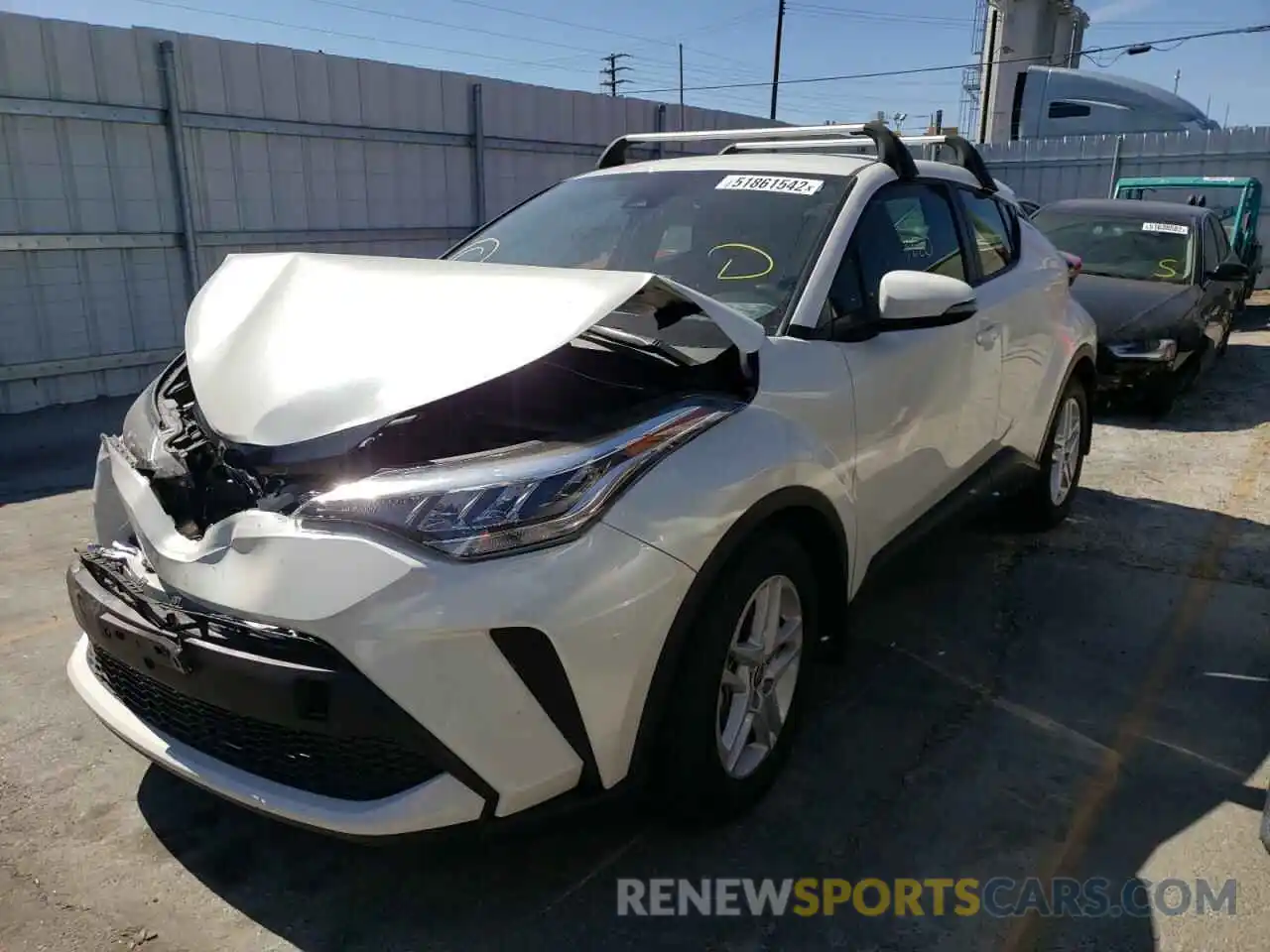 2 Photograph of a damaged car JTNKHMBX9M1119079 TOYOTA C-HR 2021