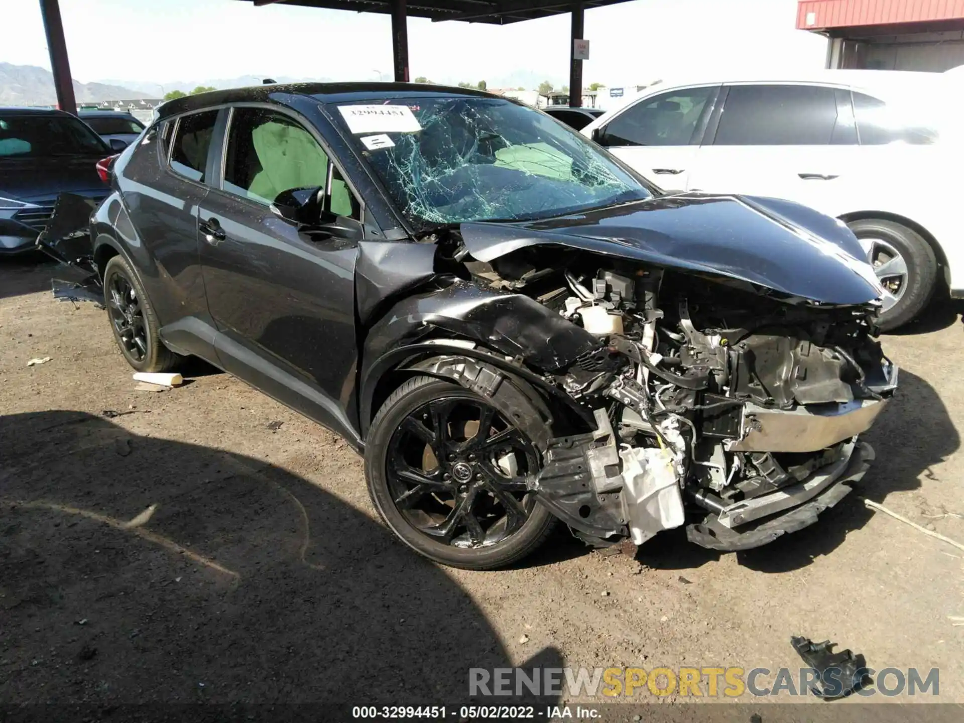 1 Photograph of a damaged car JTNKHMBX9M1121818 TOYOTA C-HR 2021