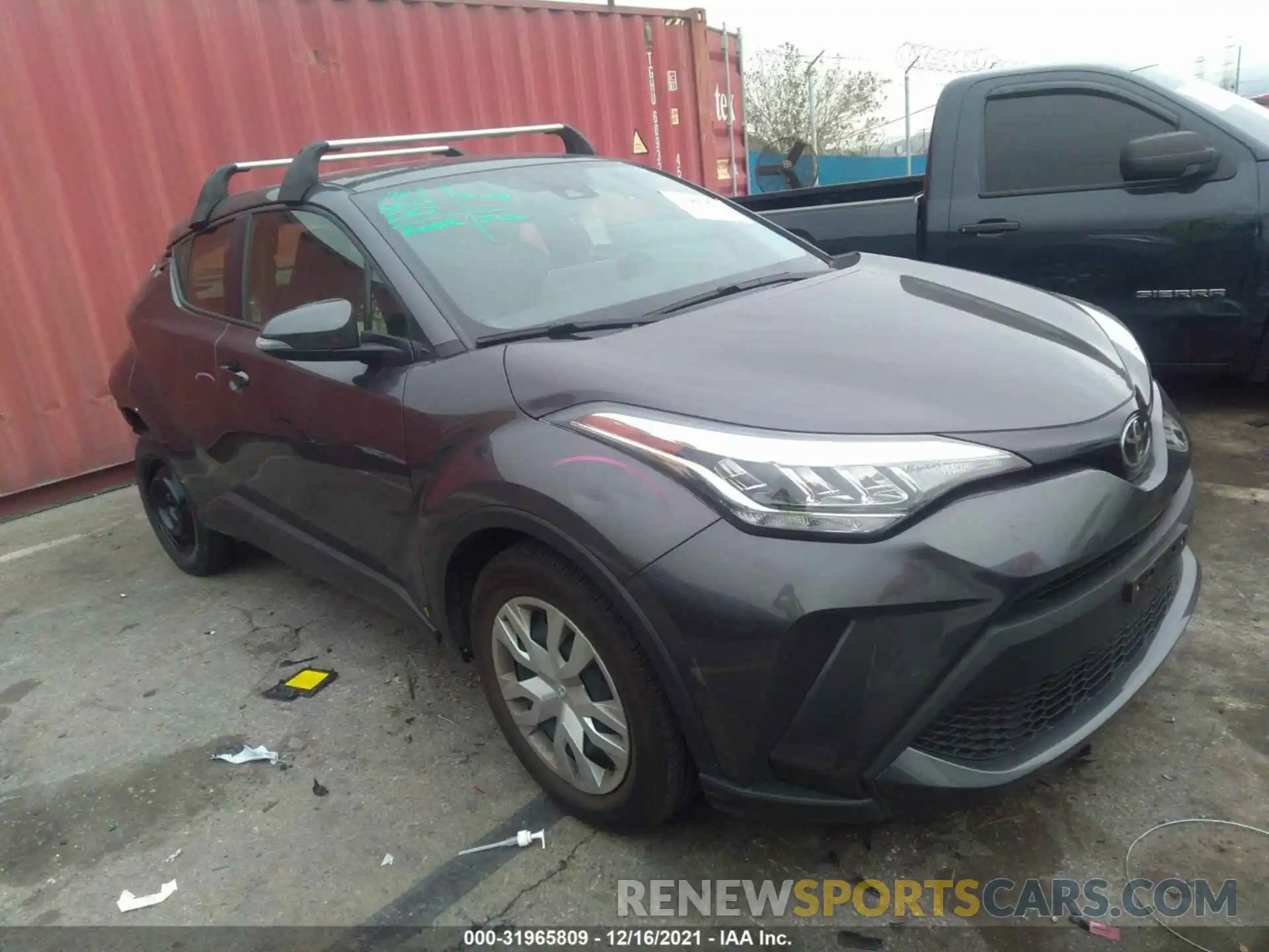 1 Photograph of a damaged car JTNKHMBX9M1122161 TOYOTA C-HR 2021