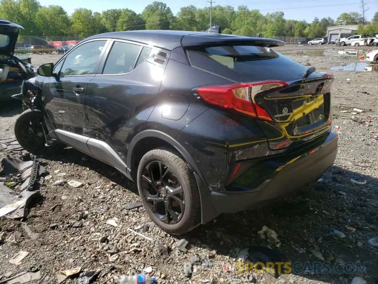 3 Photograph of a damaged car JTNKHMBX9M1129224 TOYOTA C-HR 2021