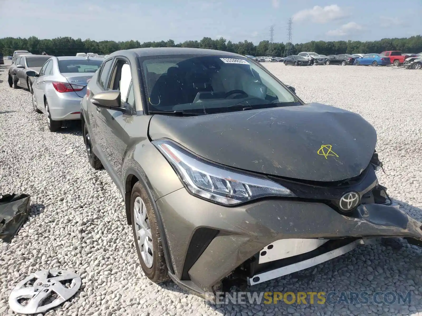 1 Photograph of a damaged car JTNKHMBXXM1094869 TOYOTA C-HR 2021