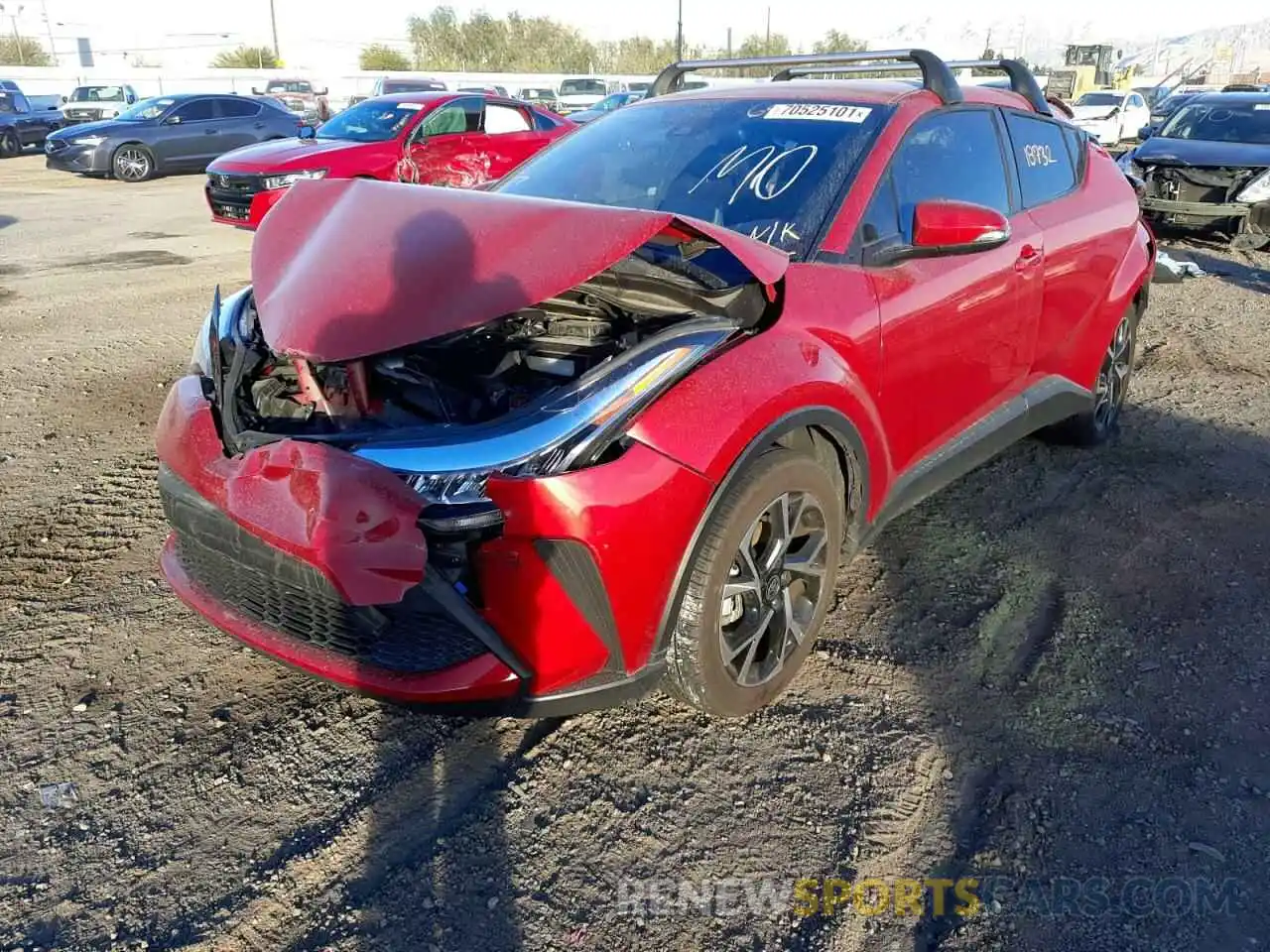 2 Photograph of a damaged car JTNKHMBXXM1098405 TOYOTA C-HR 2021