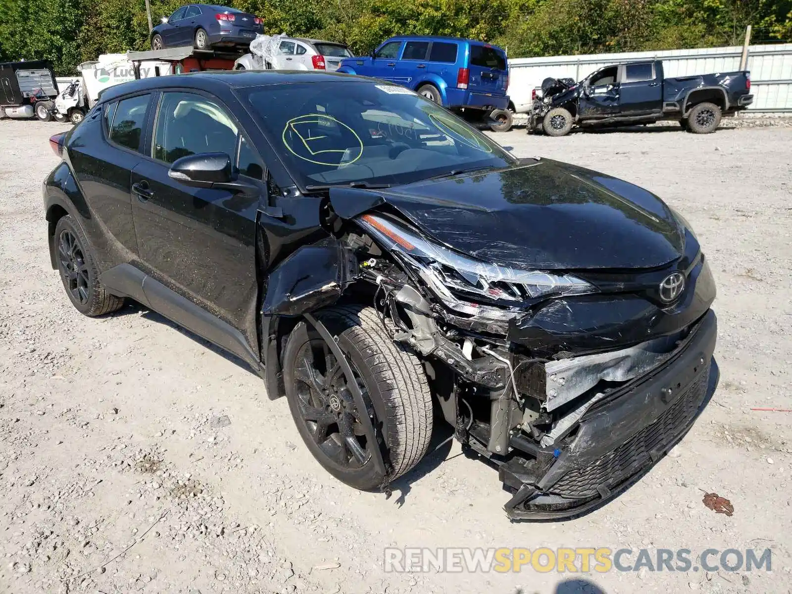 1 Photograph of a damaged car JTNKHMBXXM1099358 TOYOTA C-HR 2021