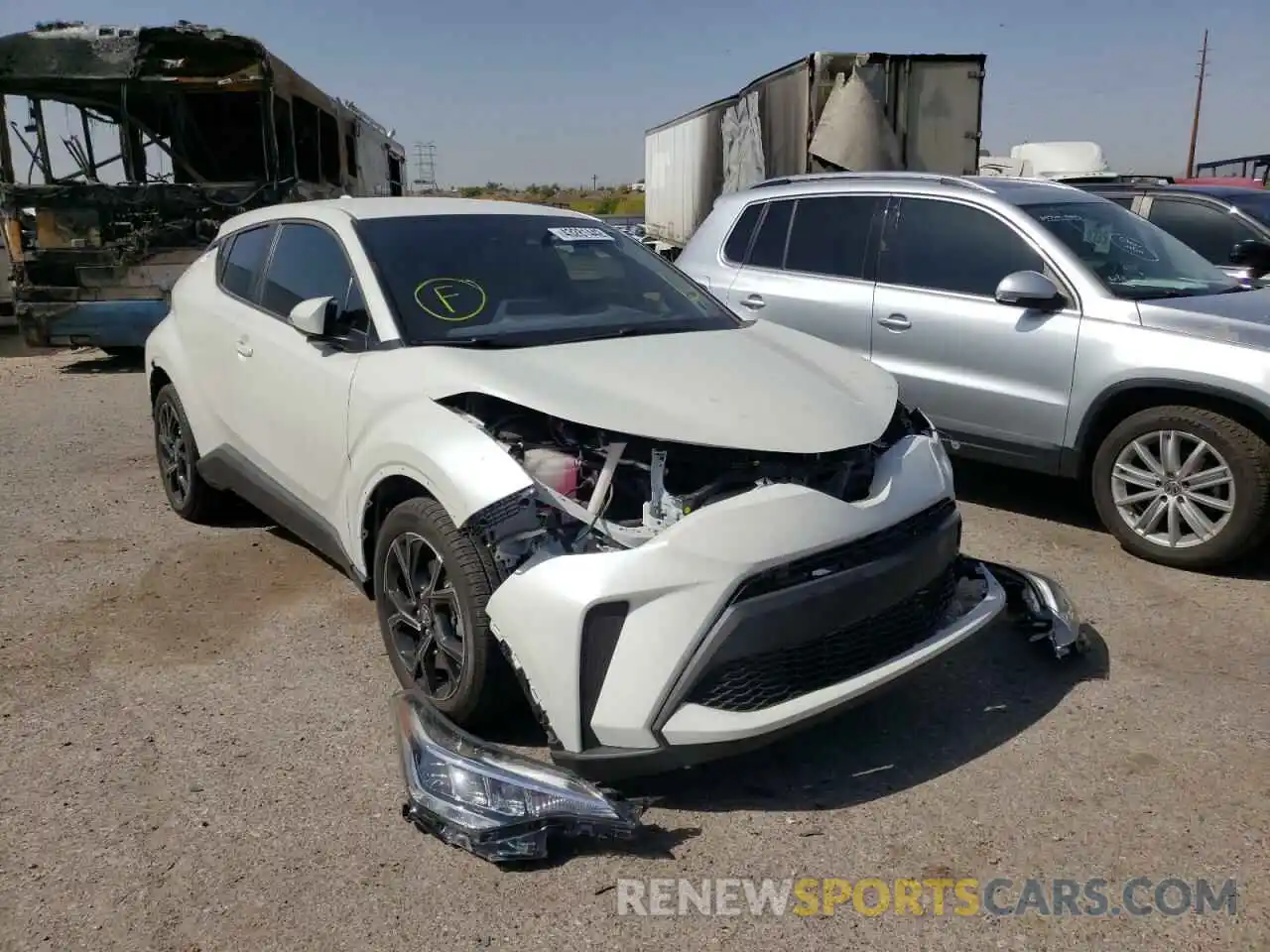 1 Photograph of a damaged car JTNKHMBXXM1100699 TOYOTA C-HR 2021