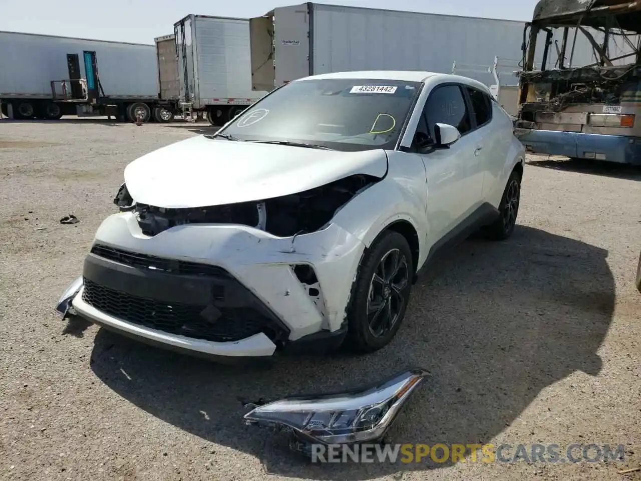 2 Photograph of a damaged car JTNKHMBXXM1100699 TOYOTA C-HR 2021