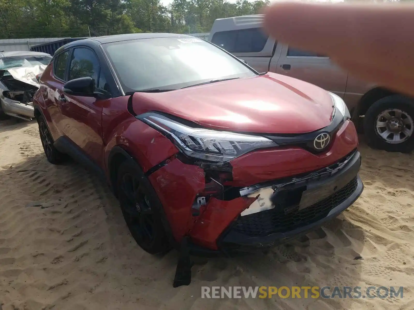 1 Photograph of a damaged car JTNKHMBXXM1104302 TOYOTA C-HR 2021