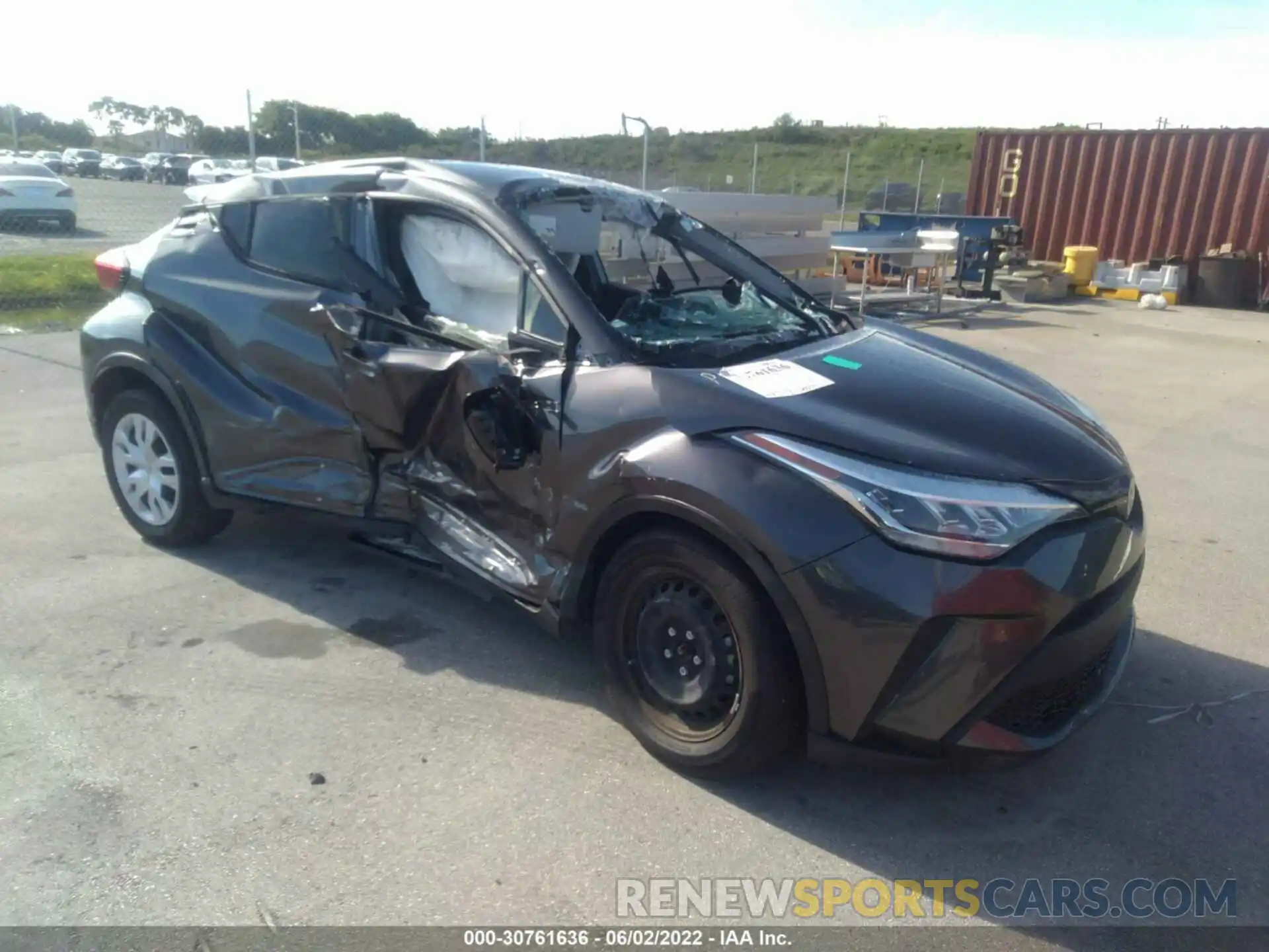 1 Photograph of a damaged car JTNKHMBXXM1105062 TOYOTA C-HR 2021