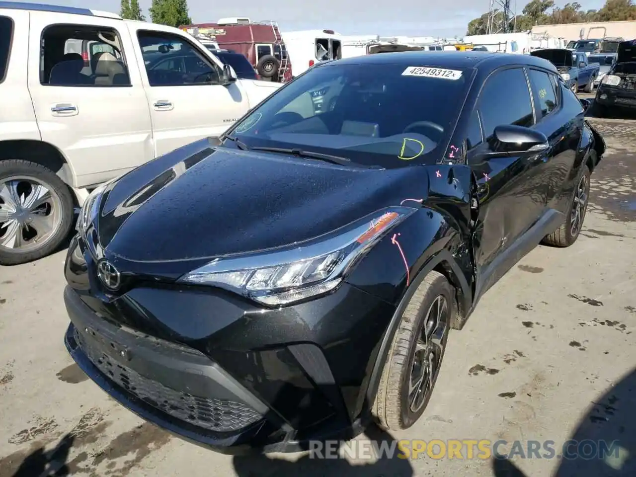 2 Photograph of a damaged car JTNKHMBXXM1105322 TOYOTA C-HR 2021