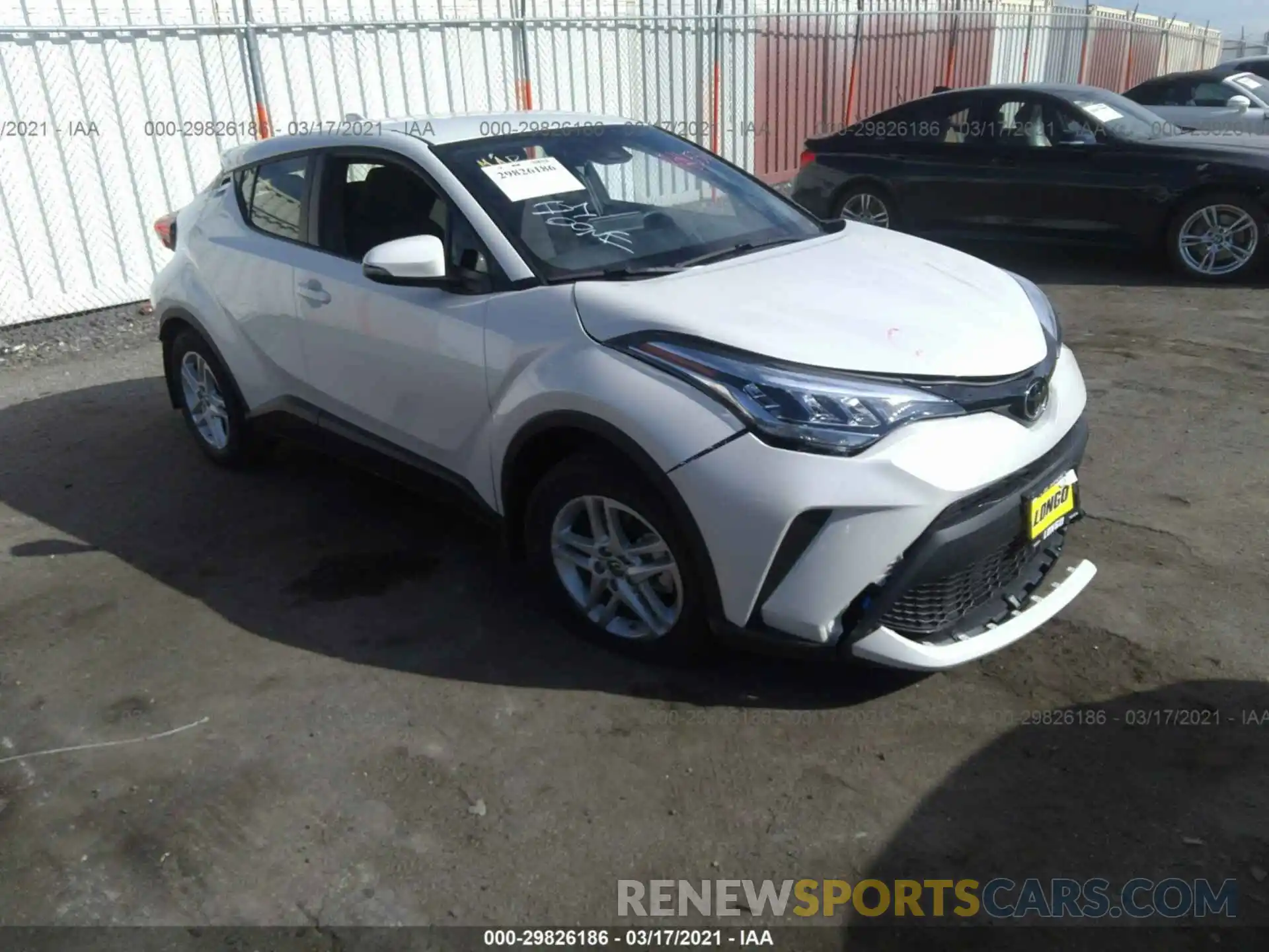 1 Photograph of a damaged car JTNKHMBXXM1108060 TOYOTA C-HR 2021