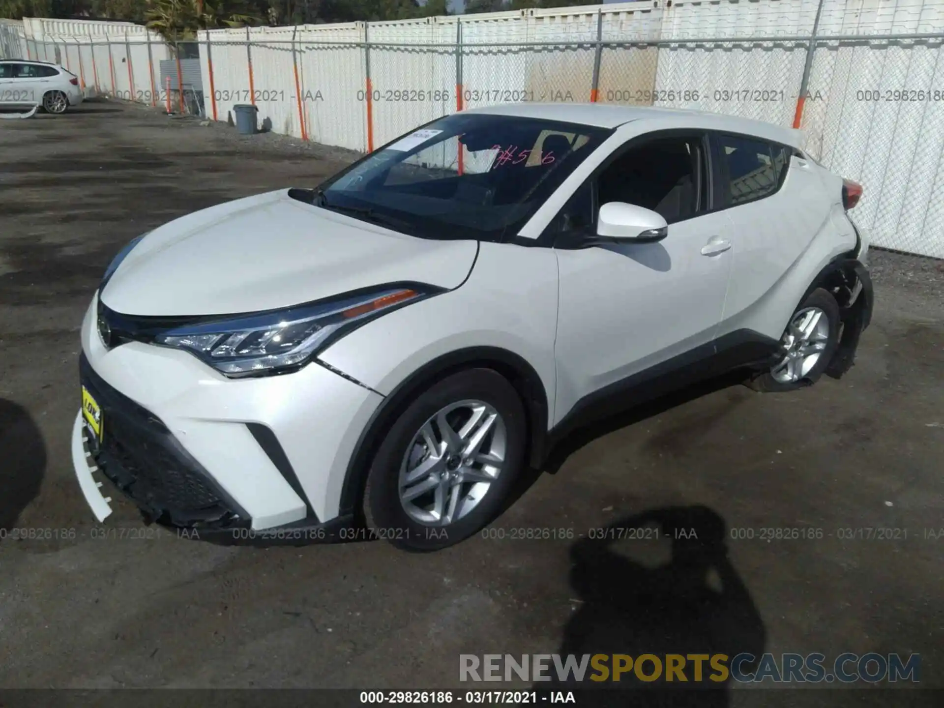 2 Фотография поврежденного автомобиля JTNKHMBXXM1108060 TOYOTA C-HR 2021