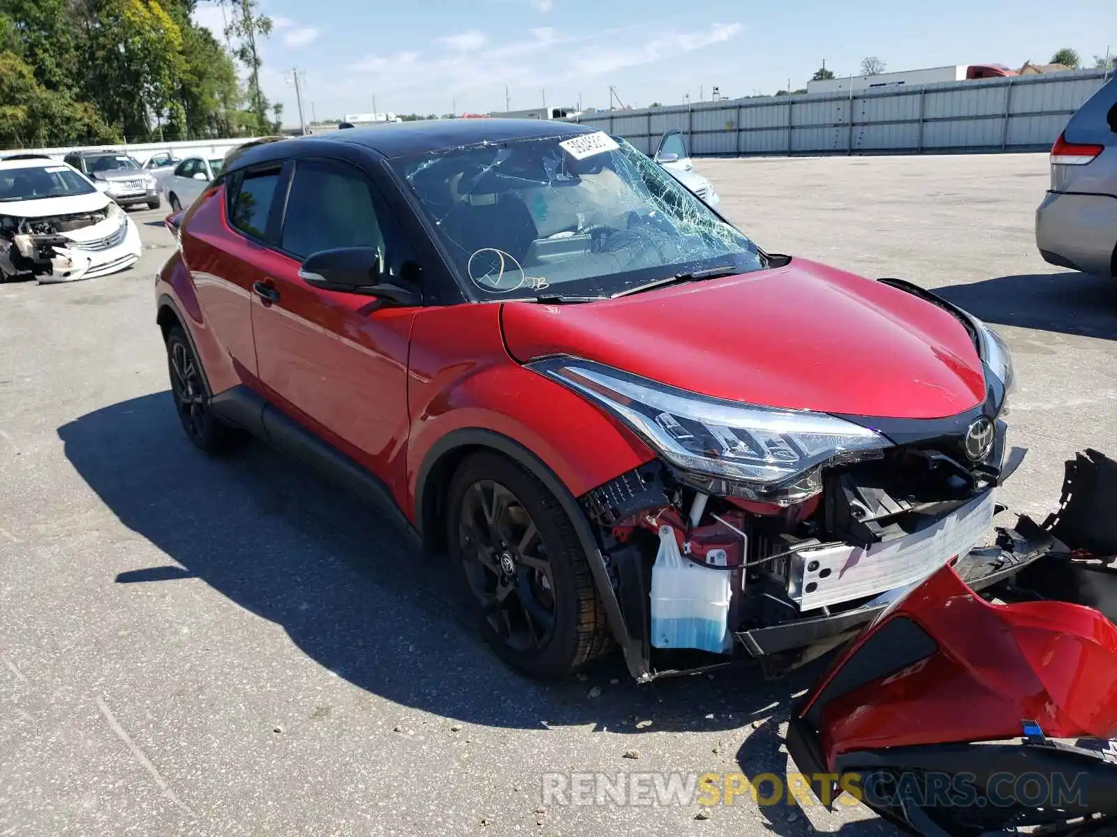 1 Photograph of a damaged car JTNKHMBXXM1109080 TOYOTA C-HR 2021