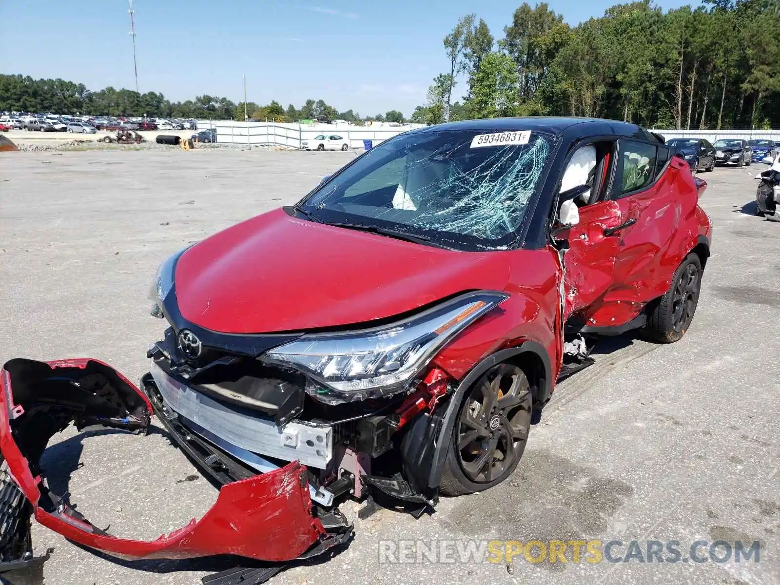 2 Photograph of a damaged car JTNKHMBXXM1109080 TOYOTA C-HR 2021