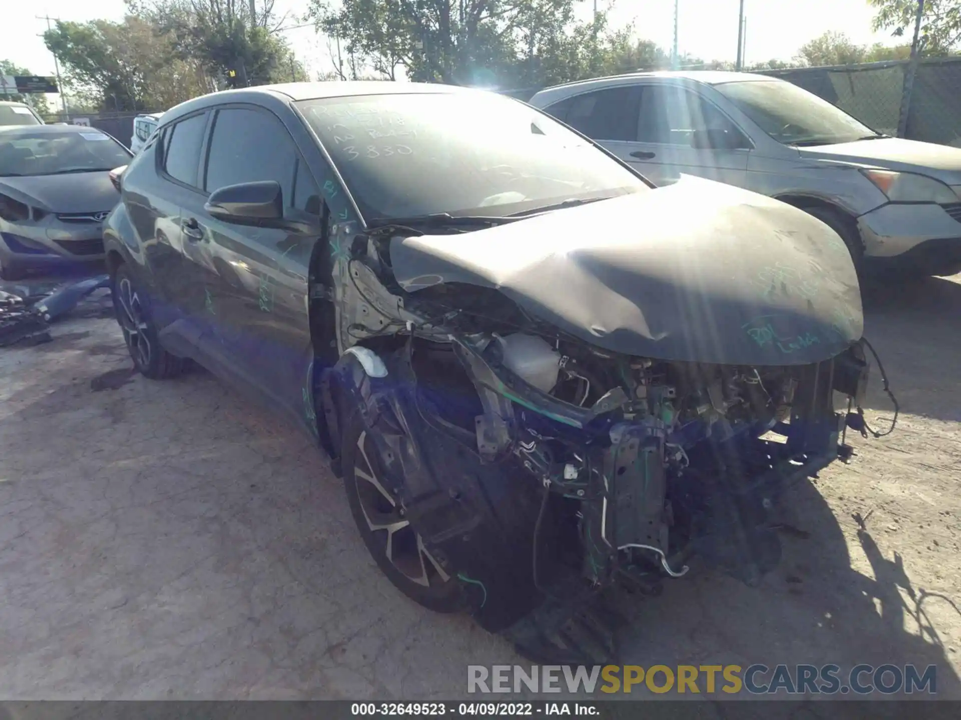 1 Photograph of a damaged car JTNKHMBXXM1114487 TOYOTA C-HR 2021