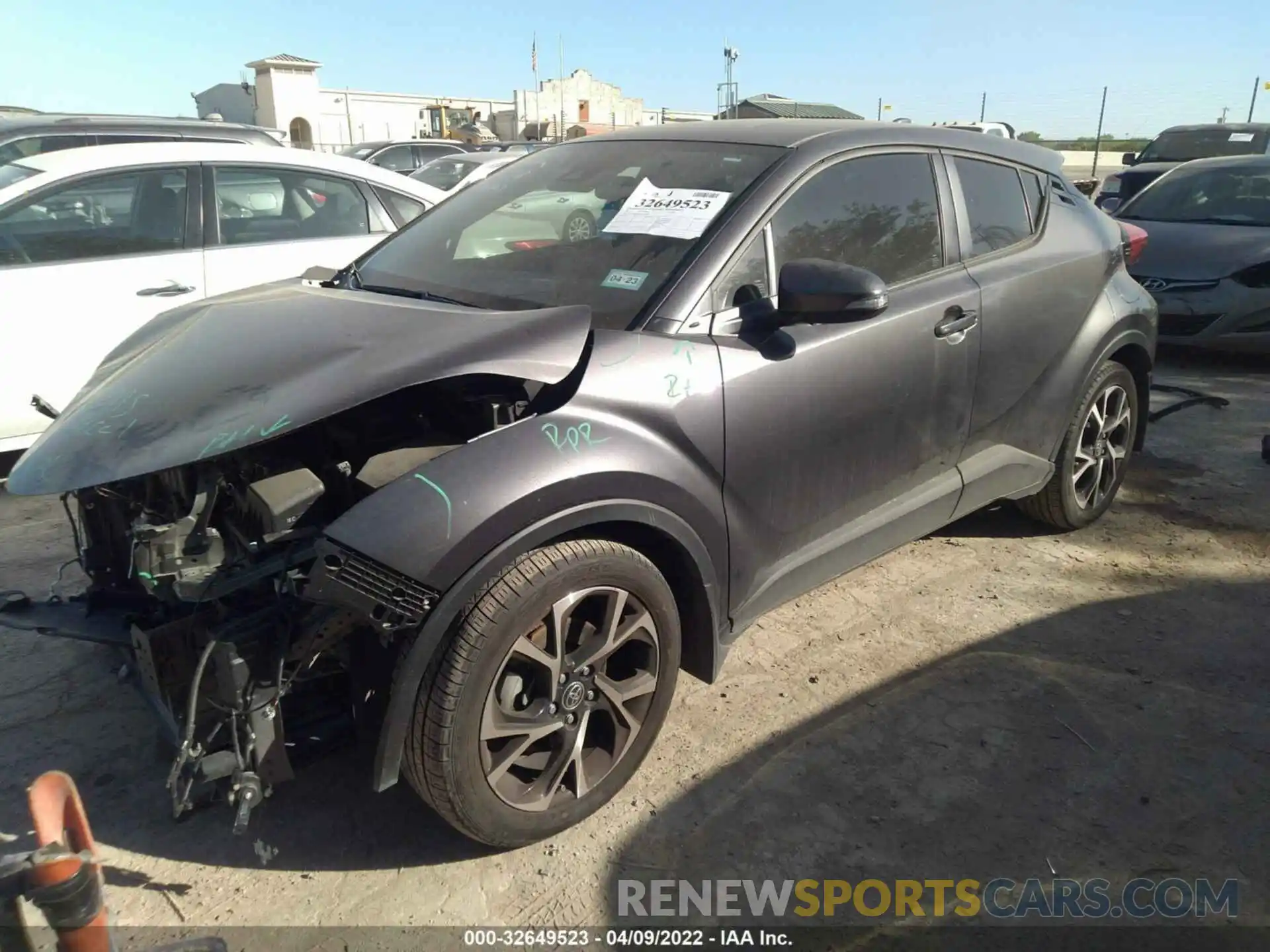 2 Photograph of a damaged car JTNKHMBXXM1114487 TOYOTA C-HR 2021