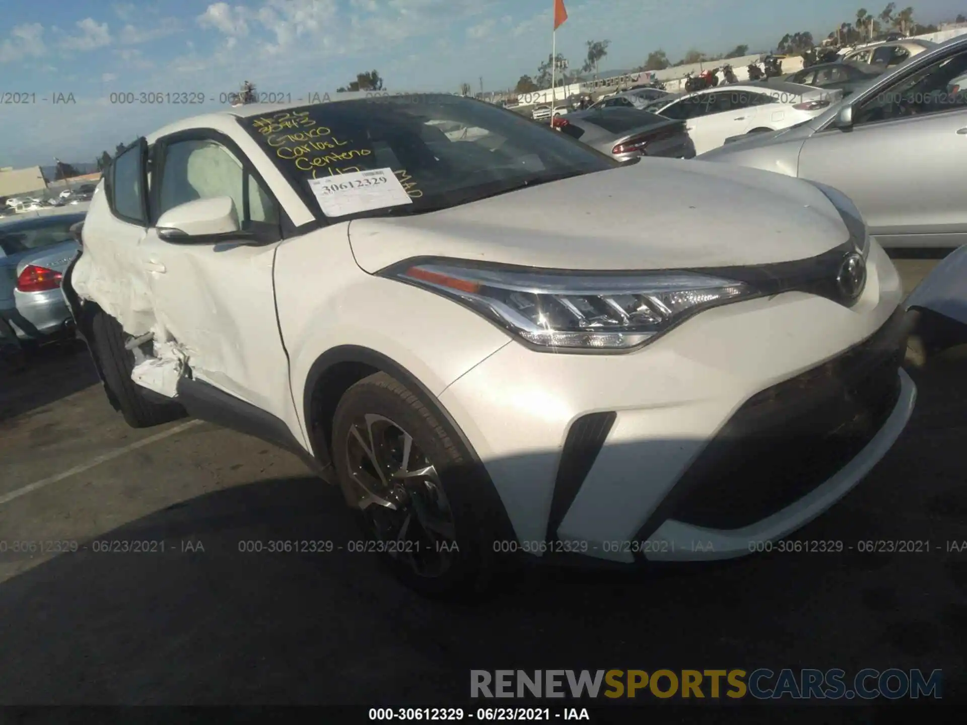 1 Photograph of a damaged car JTNKHMBXXM1114862 TOYOTA C-HR 2021