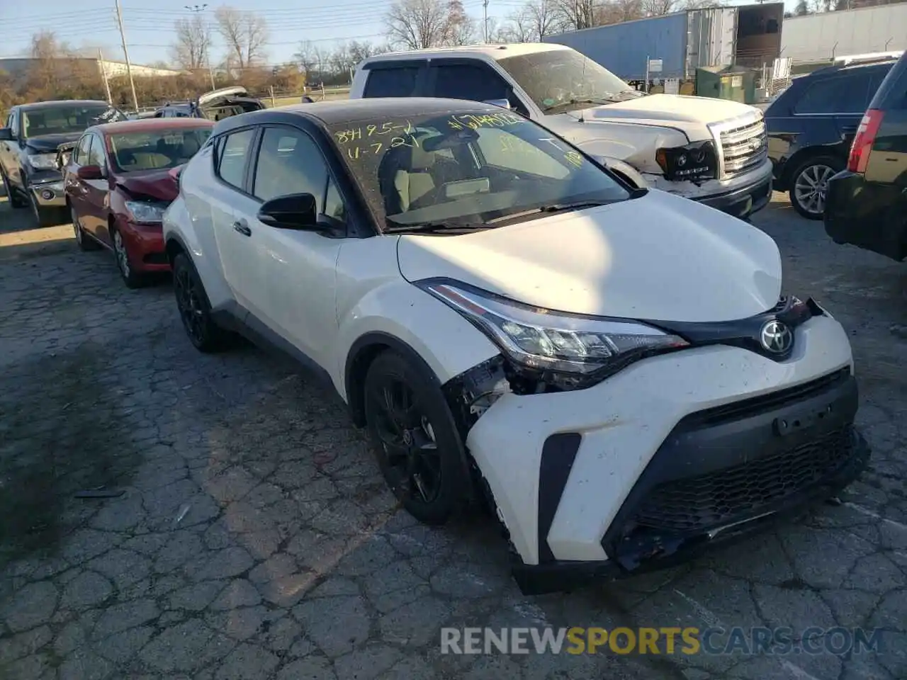 1 Photograph of a damaged car JTNKHMBXXM1116062 TOYOTA C-HR 2021