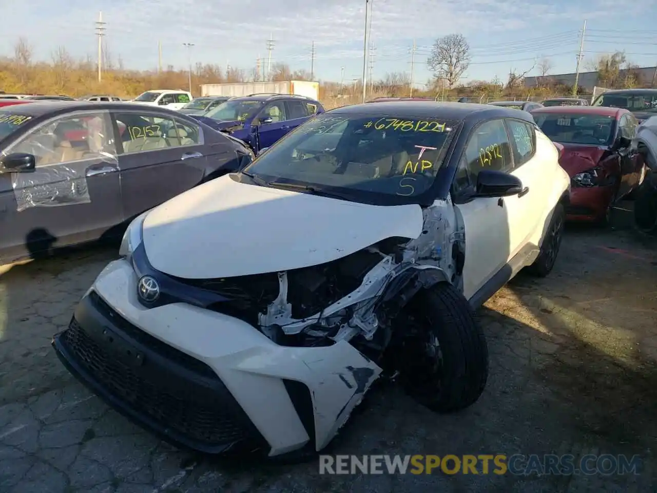 2 Photograph of a damaged car JTNKHMBXXM1116062 TOYOTA C-HR 2021