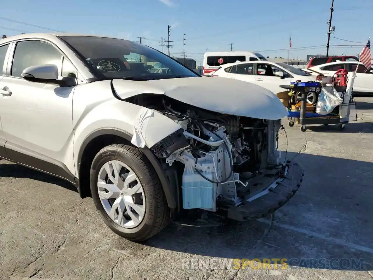 9 Photograph of a damaged car JTNKHMBXXM1121827 TOYOTA C-HR 2021