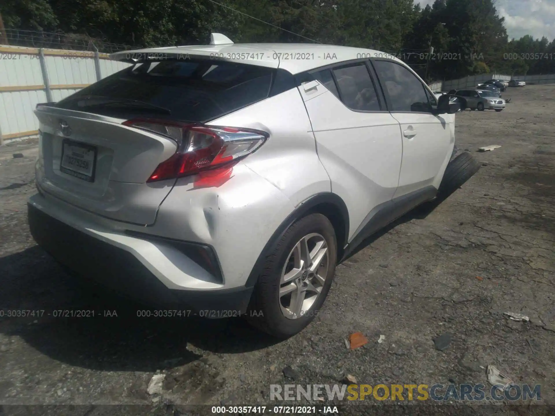 4 Photograph of a damaged car NMTKHMBX0MR118991 TOYOTA C-HR 2021