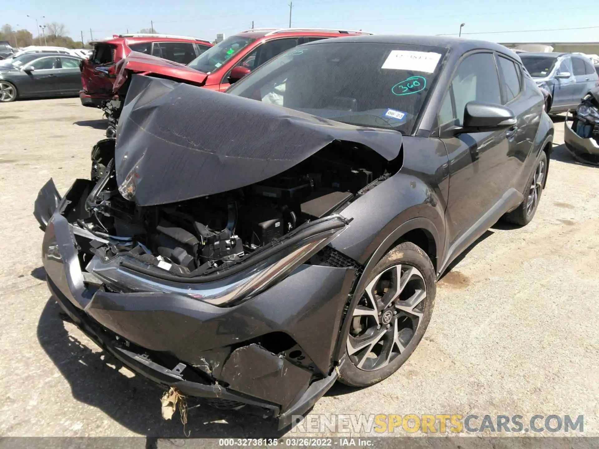 2 Фотография поврежденного автомобиля NMTKHMBX3MR130570 TOYOTA C-HR 2021