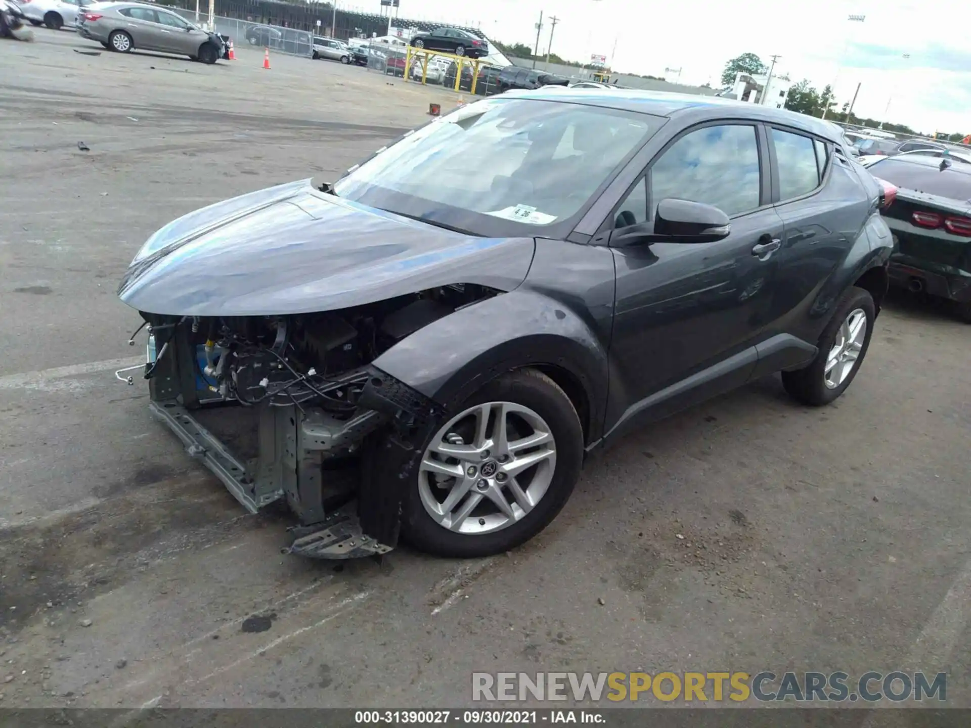 2 Фотография поврежденного автомобиля NMTKHMBX4MR120338 TOYOTA C-HR 2021