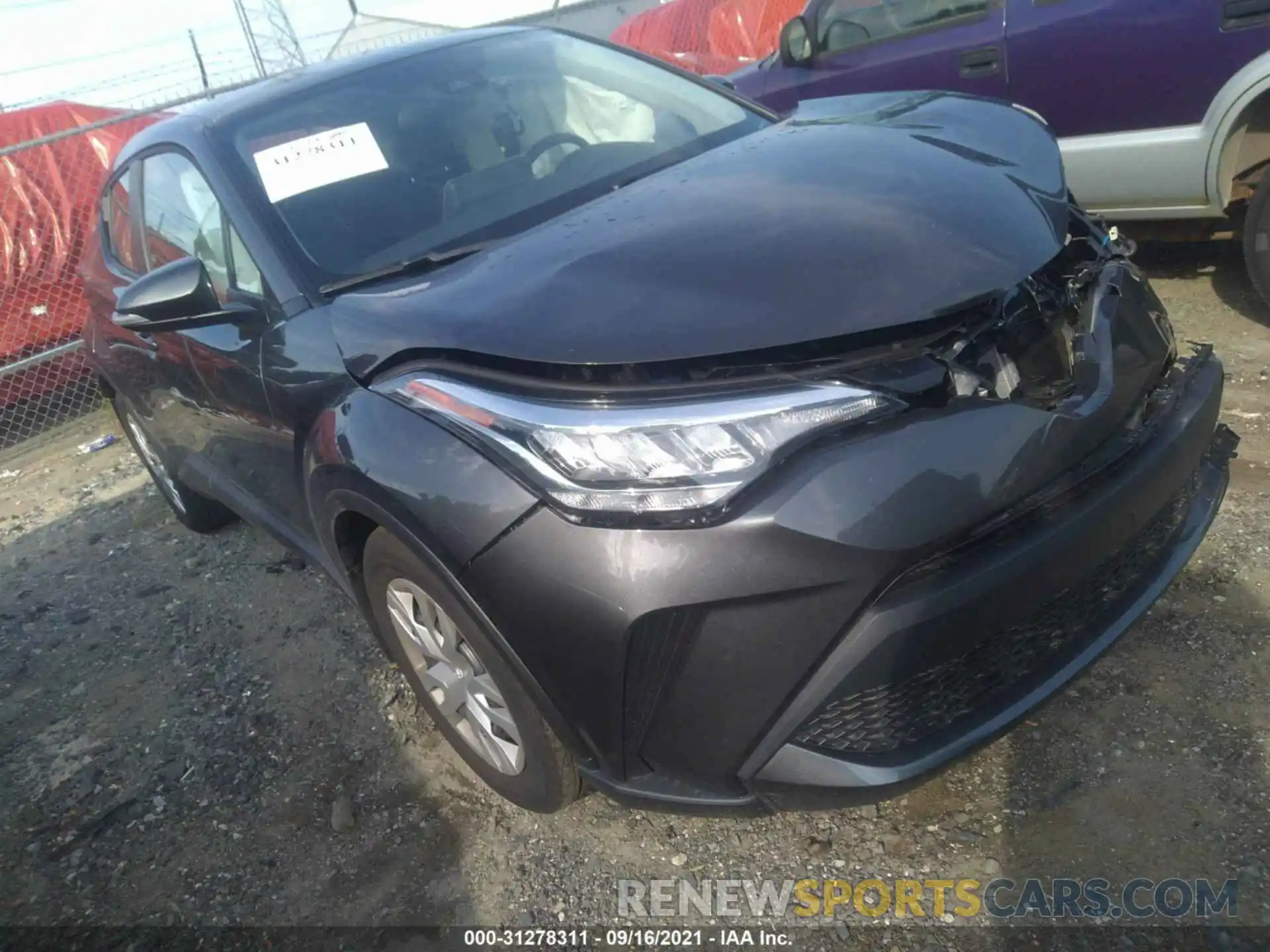 1 Photograph of a damaged car NMTKHMBX5MR131977 TOYOTA C-HR 2021